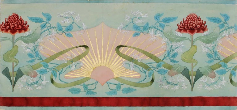 Item #CL194-100 Design For Wall Covering [and] Design For Frieze. Ethel Atkinson, Aust.