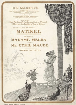 Item #CL194-115 “Matinee” Organised By Madame Melba And Mr Cyril Maude. Norman Lindsay,...