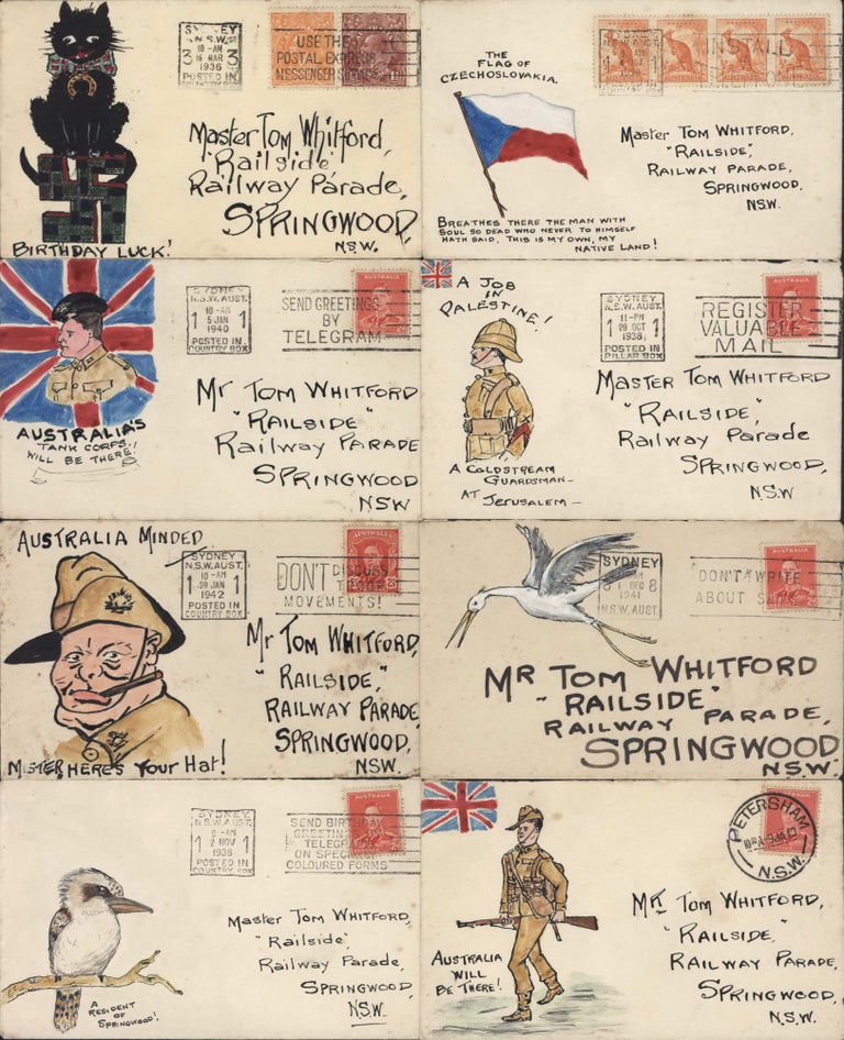Item #CL194-138 Collection Of Australian Illustrations On Envelopes