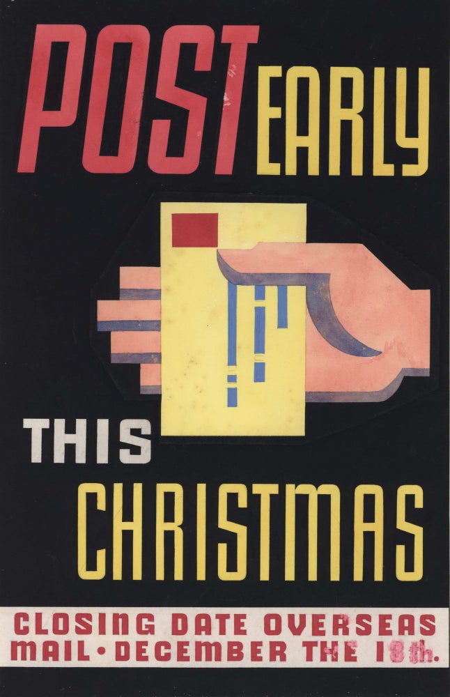 Item #CL194-147 Post Early This Christmas [Poster Artwork]