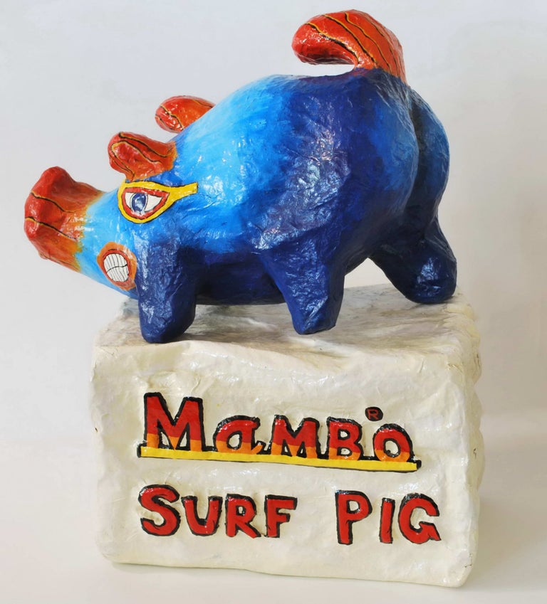 Item #CL194-159 Mambo Surf Pig. Matthew Martin, b.1952 Aust.