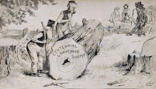 Item #CL194-63 Reciprocal Log-rolling [Henry Parkes, Centennial Park]. Livingston Hopkins,...