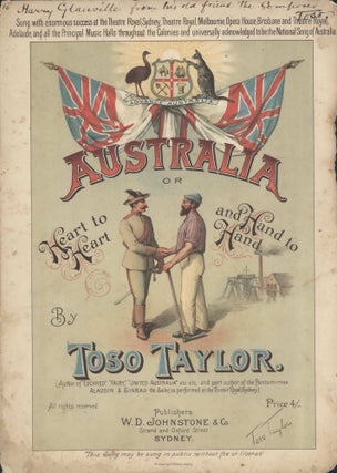 Item #CL194-69 ‘Australia, Or Heart To Heart And Hand To Hand’. Rev. Thomas Hilhouse...