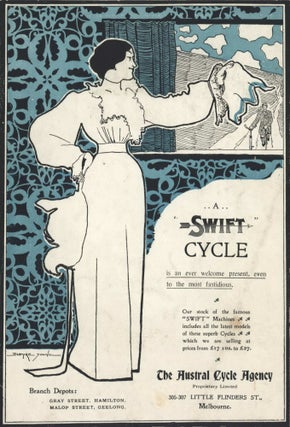 Item #CL194-83 A Swift Cycle [Bicycle Advertisement]. Blamire Young, Brit./Aust
