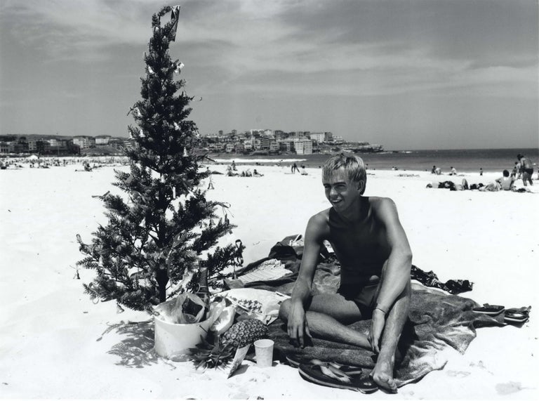 Item #CL195-103 Bondi Christmas. Jon Lewis, b.1950 Aust.