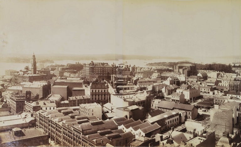 Item #CL195-10 Panorama Of Sydney Looking East From Tower Of General Post Office. Government Printer, est. 1842 Aust.