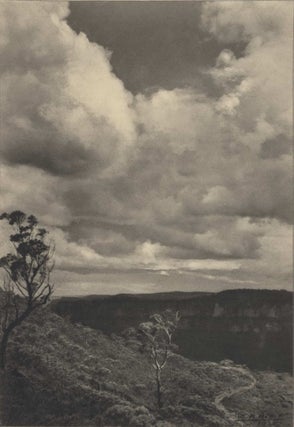 Item #CL195-115 Landscape, Katoomba [Blue Mountains, NSW]. William H. Moffitt,...