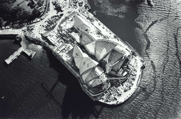 Item #CL195-123 Sydney Opera House Under Construction [Bird’s-Eye View]. David Moore, 1927– 2003 Aust.