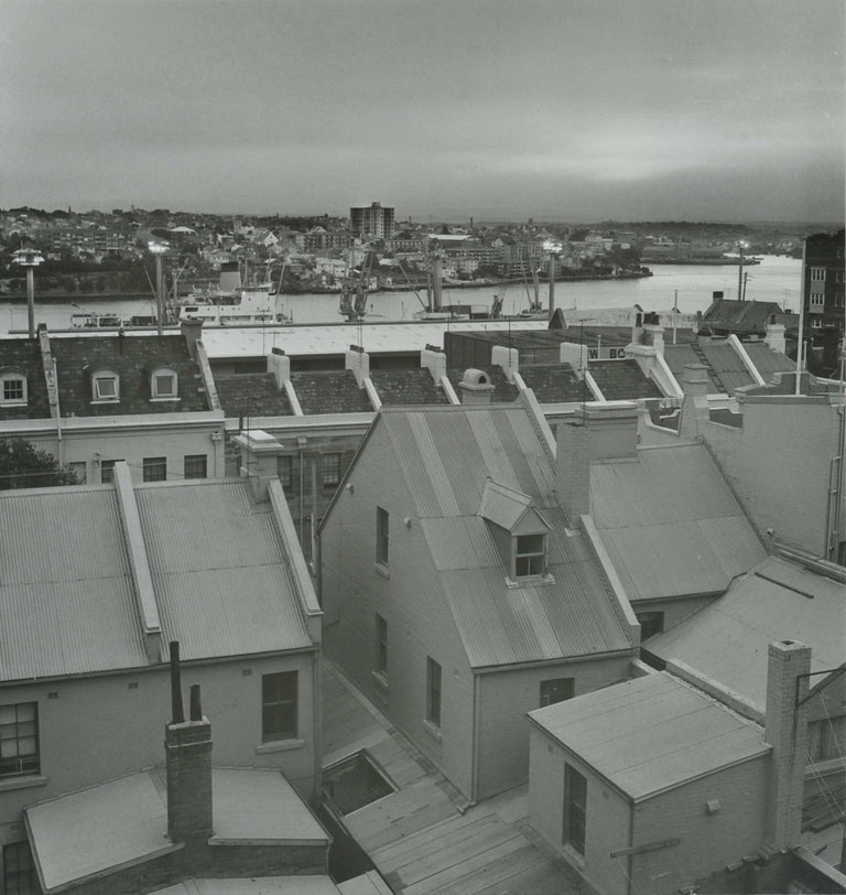 Item #CL195-132 Roofscape, The Rocks, Sydney. Terry Naughton, 1941–2016 Australian.