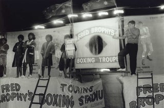 Item #CL195-137 [Fred Brophy’s Boxing Troupe, Birdsville, Qld]. Charles Page, b.1946 Aust