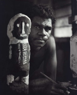 Item #CL195-161 Neville Wommatakimmi [With Carved Figure]. Heide Smith, b.1937 German/Aust
