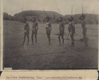 Natives Commencing Emu Corroboree, Balladonia, WA