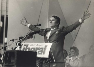 Item #CL195-76 Malcolm Fraser, Liberal Party Rally, Myer Music Bowl. Rennie Ellis,...