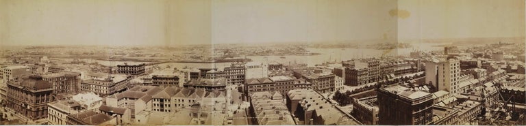 Item #CL195-8 Panorama Of Sydney Looking West From Tower Of General Post Office. Government Printer, est. 1842 Aust.