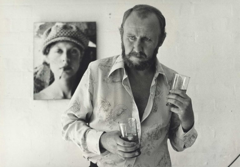 Item #CL195-96 [Actor Bill Hunter On The Set Of “In Search Of Anna”, With Photograph Of Judy Morris In Background]. Carol Jerrems, 1949–1980 Aust.