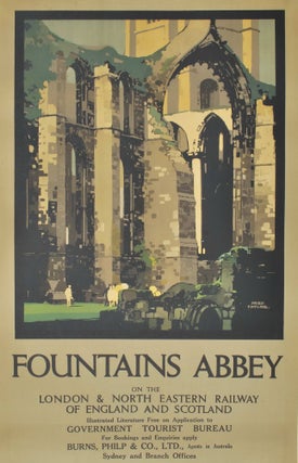 Item #CL197-13 Fountains Abbey. Fred Taylor, 1875–1963 Brit