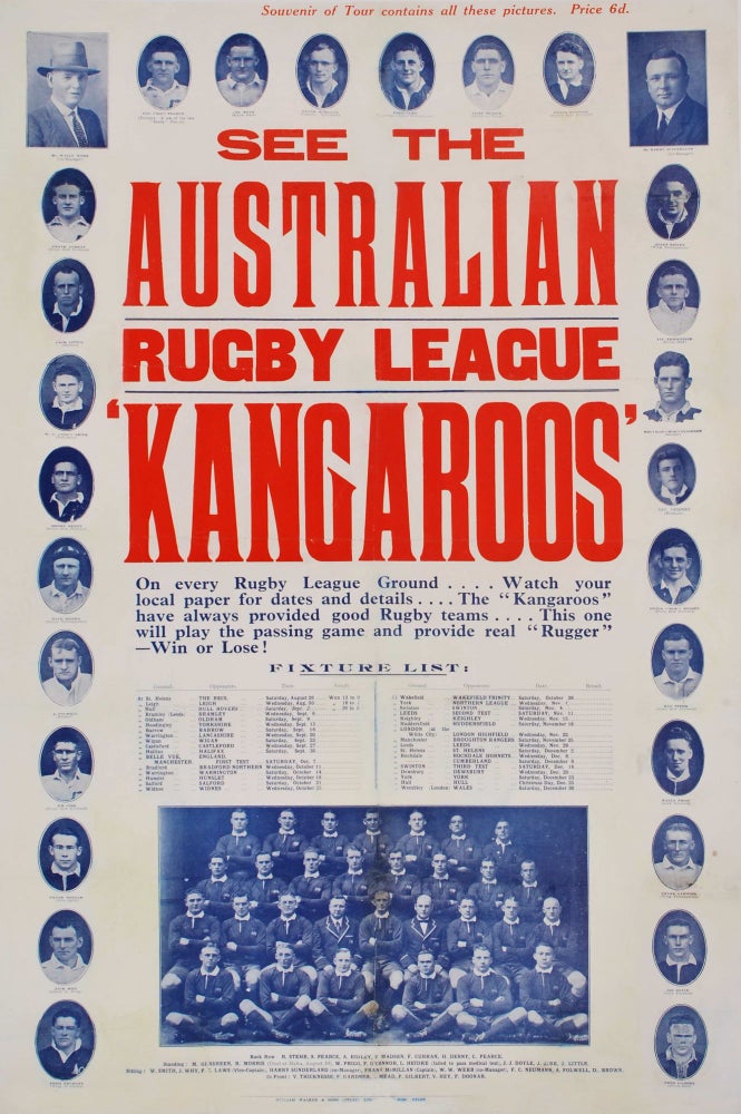 Item #CL197-25 See The Australian Rugby League “Kangaroos”