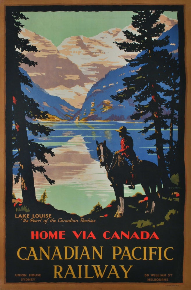 Item #CL197-29 Home Via Canada. Percy Trompf, 1902–1964 Aust.