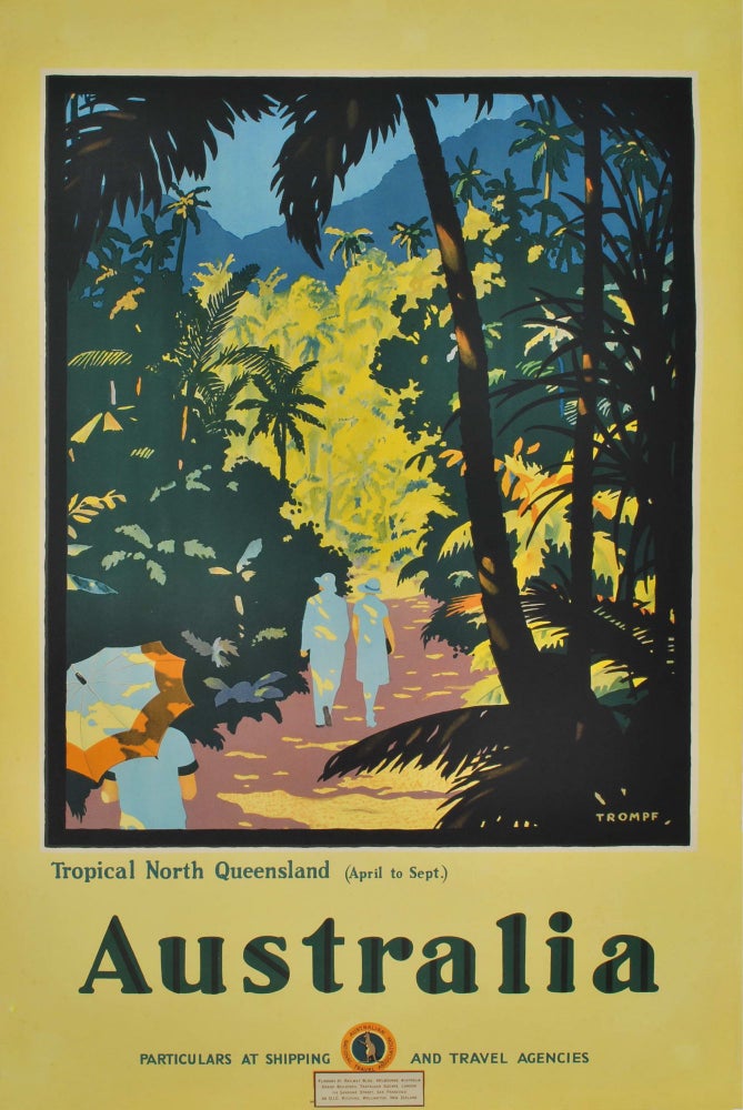 Item #CL197-30 Tropical North Queensland, Australia. Percy Trompf, 1902–1964 Aust.