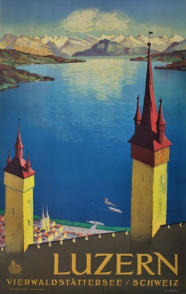Item #CL197-33 Luzern [Lake Lucerne, Switzerland]. Otto Landolt, 1889–1951 Swiss