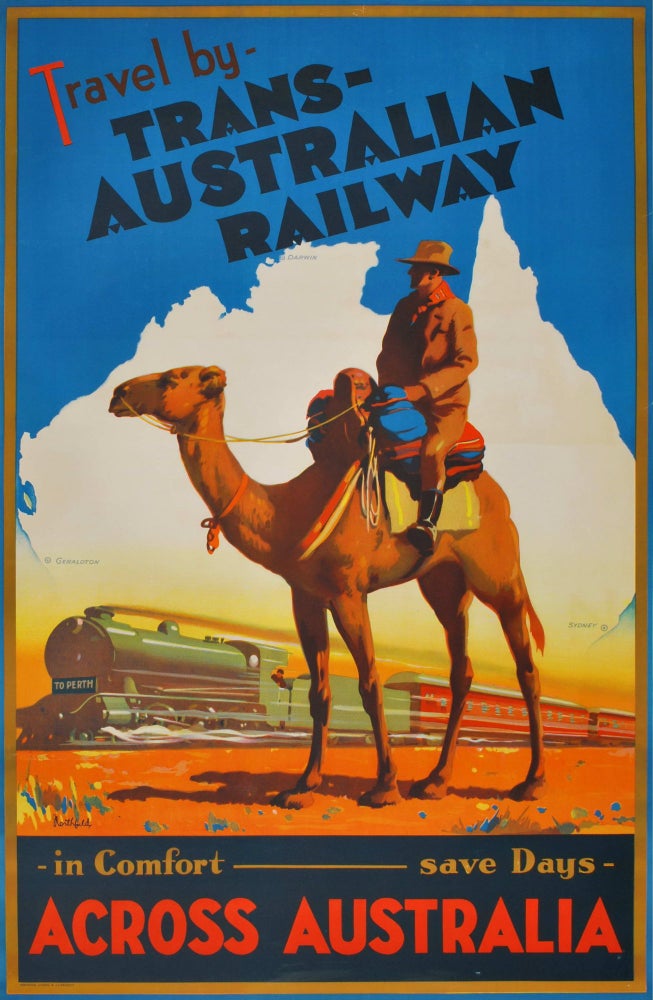 Item #CL197-36 Travel By Trans-Australian Railway Across Australia. James Northfield, 1887–1973 Aust.