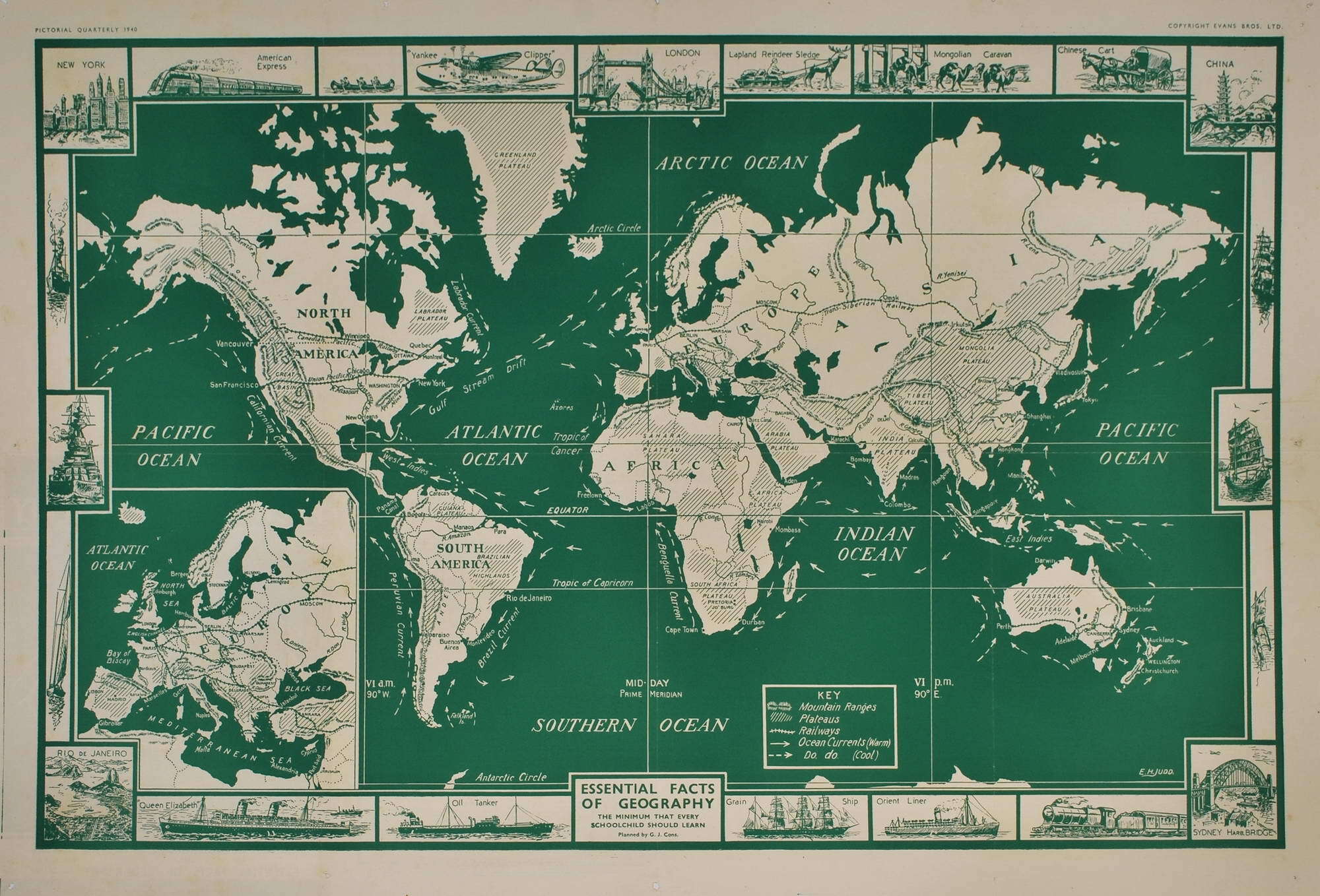 Geofacts Map Essential Facts Of Geography World Map