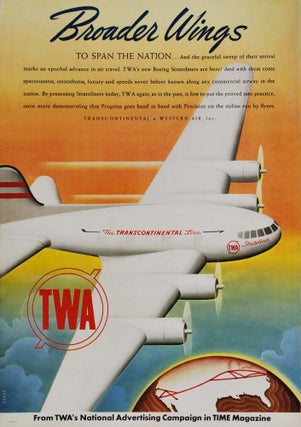 Item #CL197-44 Broader Wings To Span The Nation. TWA