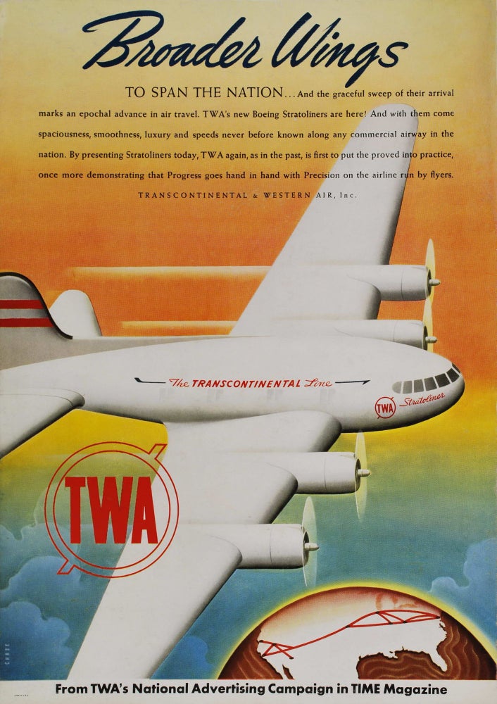 Item #CL197-44 Broader Wings To Span The Nation. TWA