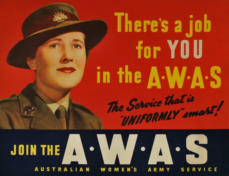 Item #CL197-48 Join The AWAS. Australian Women’s Army Service