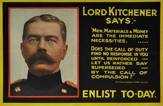Item #CL197-5 Lord Kitchener Says: Enlist Today