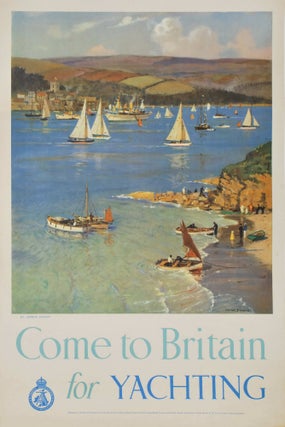 Item #CL197-57 Come To Britain For Yachting. Arthur Burgess, 1879–1957 Aust./Brit
