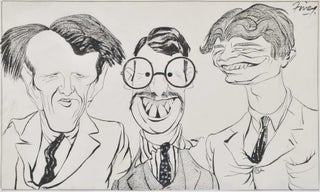 Item #CL198-102 [Caricature Of Three Men]. George Finey, 1895–1987 Australian