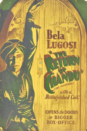 Item #CL198-112 Bela Lugosi In “The Return Of Chandu” [Cinema Press Pack