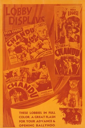 Bela Lugosi In “The Return Of Chandu” [Cinema Press Pack]