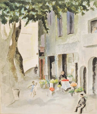 Item #CL198-130 [European Street Scene]. Edith Wall, 1904–2012 NZ/Aust