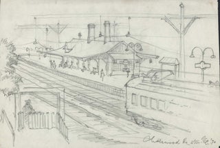 Item #CL198-142 Chatswood Railway Station [NSW]. Robert Emerson Curtis, 1898–1996 Aust