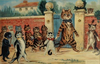 Item #CL198-154 The Good Puss and The Naughty Puss. After Louis Wain,...
