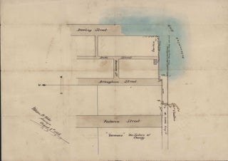 Item #CL198-167 Plan Of Littles Wharf, Dowling Street, Wooloomooloo [Sic] Bay [NSW