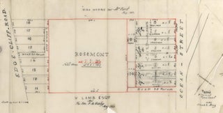 Item #CL198-176 Tracing Plan Of Rosemont, Near Double Bay [NSW