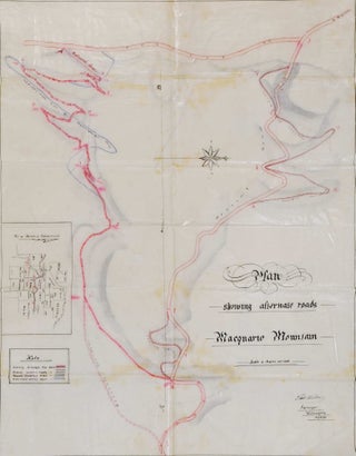 Item #CL198-179 Plan Showing Alternate Roads, Macquarie Mountain [South Coast, NSW