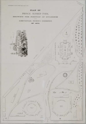 Item #CL198-23 Plan Of Prince Alfred Park Showing The Position Of Buildings For The...