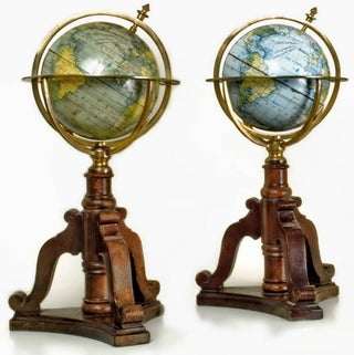 Item #CL198-46 Desktop Globes With Stands Made In Tasmania