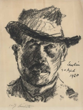Item #CL198-76 Self-Portrait. Lovis Corinth, 1858–1925 German