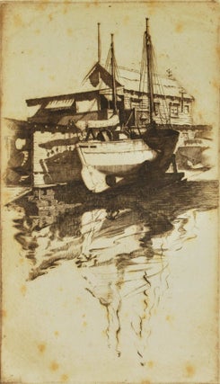 Item #CL199-104 On The Slips [Rushcutters Bay, NSW]. Cedric Emanuel, 1906–1995 Australian