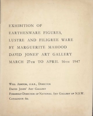 Marguerite Mahood Exhibition Catalogue And Related Ephemera