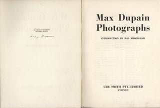 Max Dupain Photographs [Book]