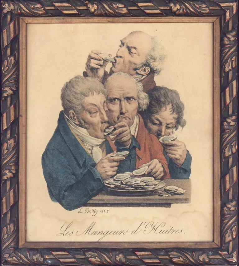 Item #CL199-11 Les Mangeurs De Noix and Les Mangeurs D’Huitres [Walnut & Oyster Eaters]. After Louis-Leopold Boilly, 1761–1845 French.