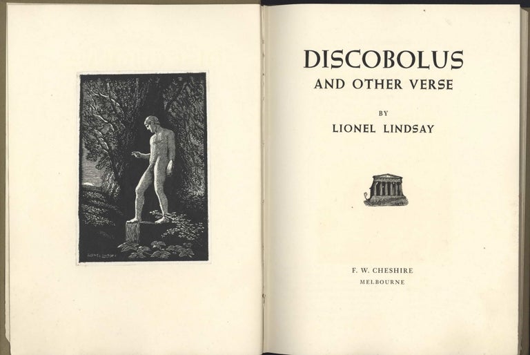 Item #CL199-126 Discobolus And Other Verse [Book]. Lionel Lindsay, 1874–1961 Aust.