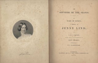 Item #CL199-17 The Souvenir Of The Season. The Wake Of Extacy, A Memory Of Jenny Lind [Book