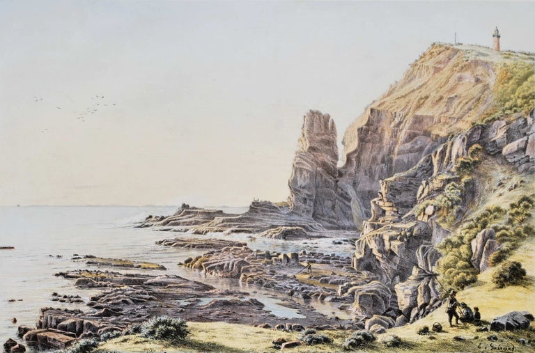 Item #CL199-31 Castle Rock, Cape Schank and Crater Of Mount Eggles, Victoria. Eugene von Guerard, 1811–1901 Austrian/Australian.